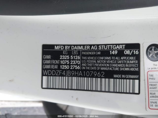 2017 MERCEDES-BENZ E 300 WDDZF4JB9HA107962 Photo 8