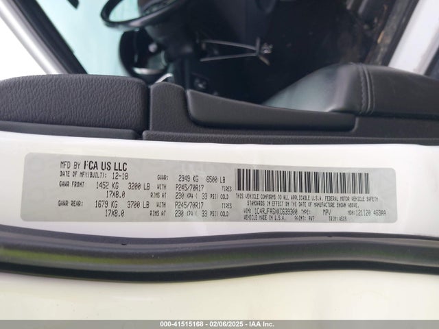 1C4RJFAGXKC639300 Jeep 2019