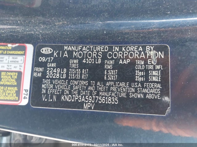 KNDJP3A59J7561835 KIA SOUL +