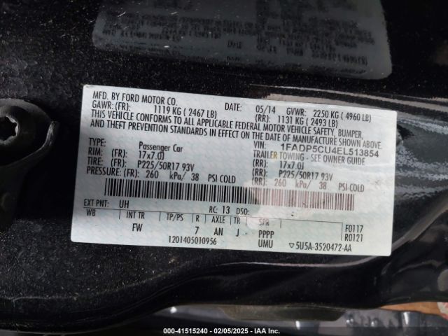 1FADP5CU4EL513854 Ford C-max Energi Sel