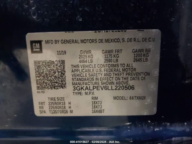 3GKALPEV6LL220506 GMC Terrain Fwd Slt