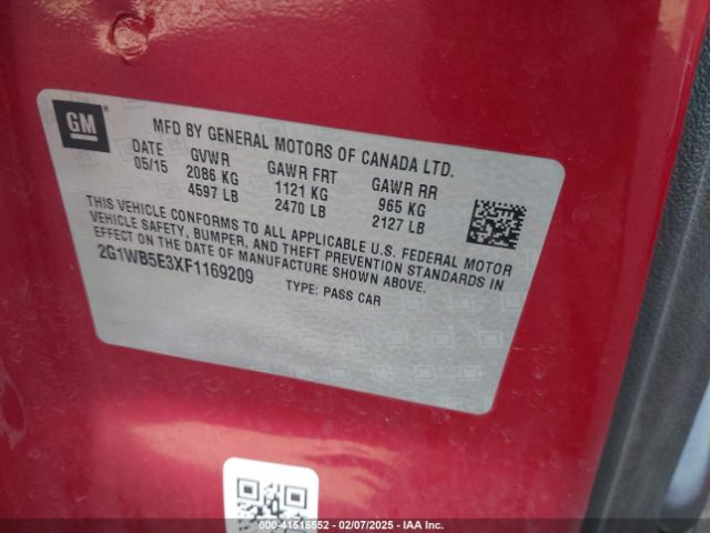 2G1WB5E3XF1169209 Chevrolet Impala Limited Lt