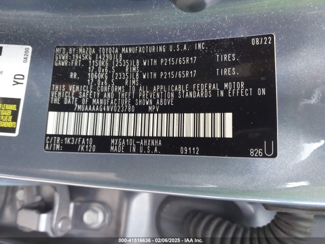 Toyota Corolla Cross L 2022 7MUAAAAG4NV023780 Image 9