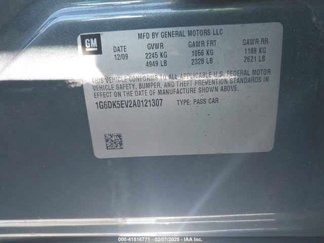 2010 CADILLAC CTS 1G6DK5EV2A0121307 Photo 8