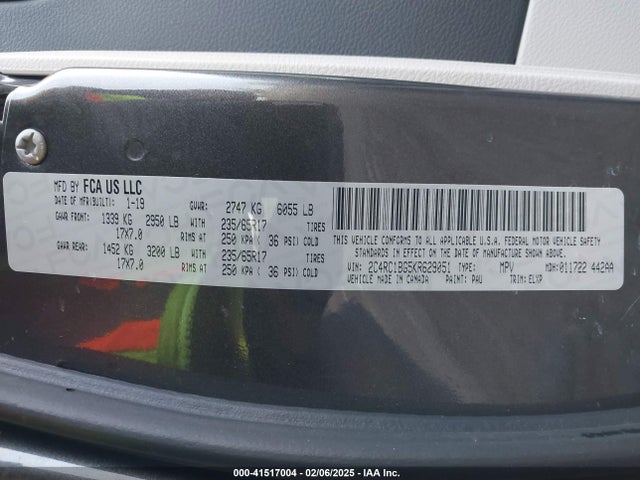 Chrysler Pacifica Touring L 2019 2C4RC1BG5KR629051 Image 9