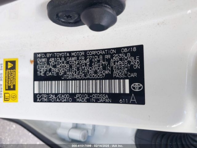 JTDBVRBD5JA005057 Toyota Mirai