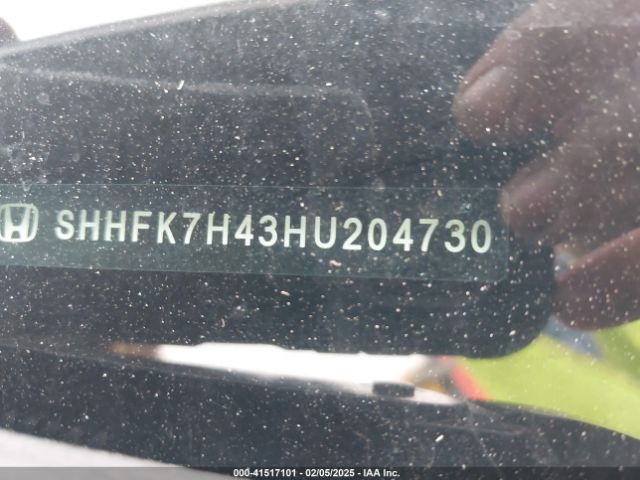 SHHFK7H43HU204730 Honda Civic Sport