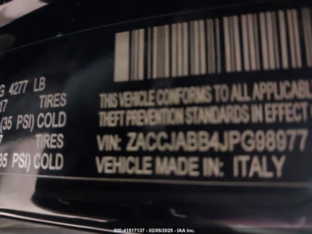 ZACCJABB4JPG98977 Jeep Renegade Latitude Fwd
