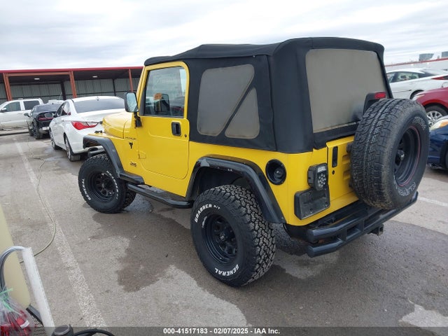 Продаж на аукціоні авто 2000 Jeep Wrangler Se, vin: 1J4FA29P2YP797156, номер лоту: 41517183