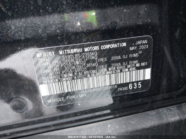 2023 MITSUBISHI OUTLANDER JA4J4UA85PZ059016 Photo 8