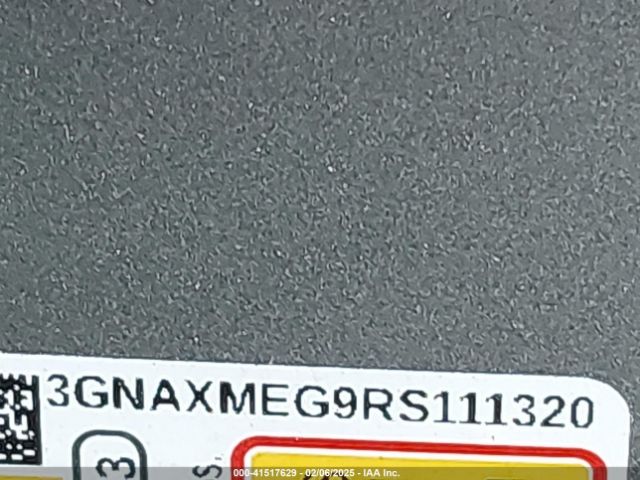 3GNAXMEG9RS111320 Chevrolet Equinox Fwd Rs