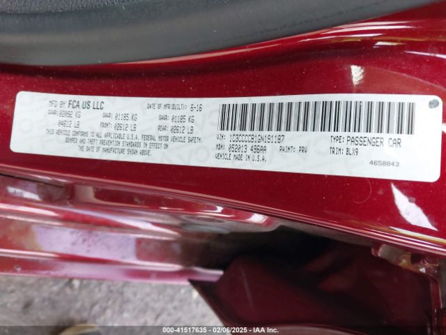 2016 CHRYSLER 200 1C3CCCCB1GN191187 Photo 8