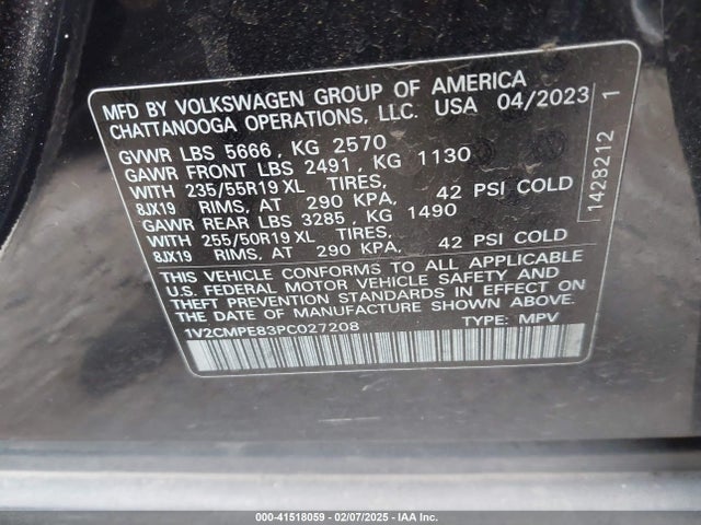 1V2CMPE83PC027208 Volkswagen ID.4
