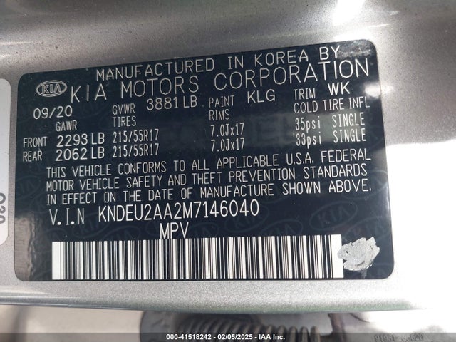 KNDEU2AA2M7146040 KIA SELTOS S