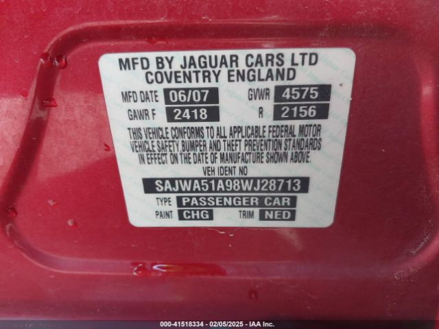 2008 JAGUAR X-TYPE SAJWA51A98WJ28713 Photo 8