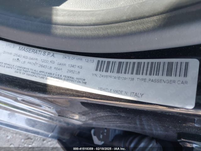 ZAM57RTA1E1091738 Maserati Ghibli S Q4