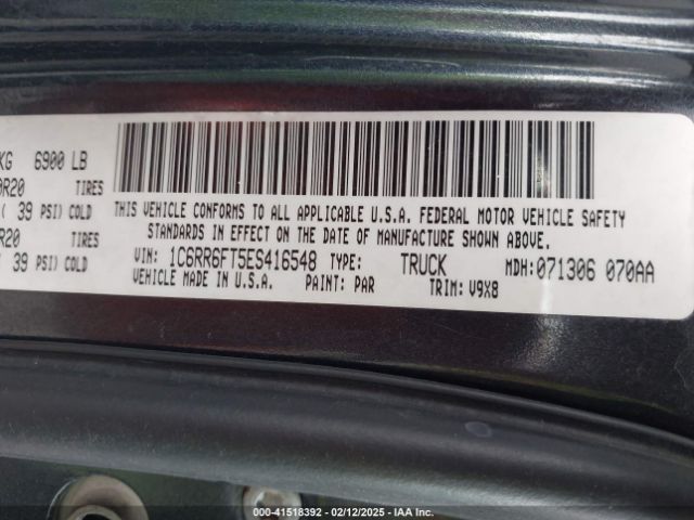 1C6RR6FT5ES416548 RAM 1500