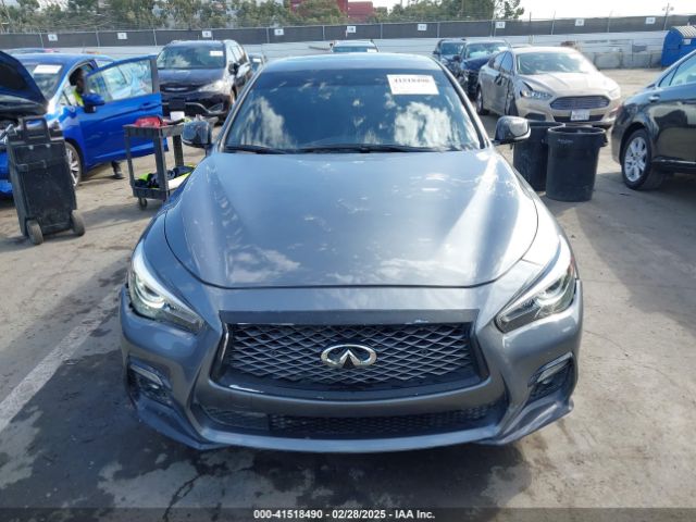 JN1FV7DR3MM880237 Infiniti Q50 Red Sport 400 Awd