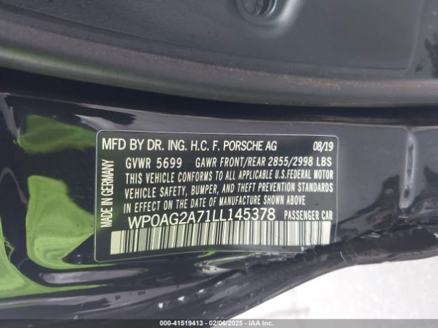 2020 PORSCHE PANAMERA WP0AG2A71LL145378 Photo 8