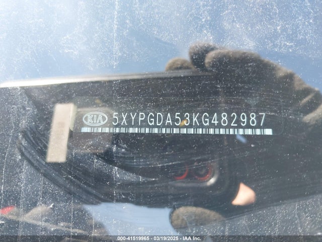 5XYPGDA53KG482987 KIA Sorento 3.3l Lx