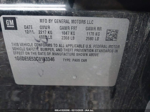 2012 CADILLAC CTS 1G6DE5E53C0133346 Photo 8