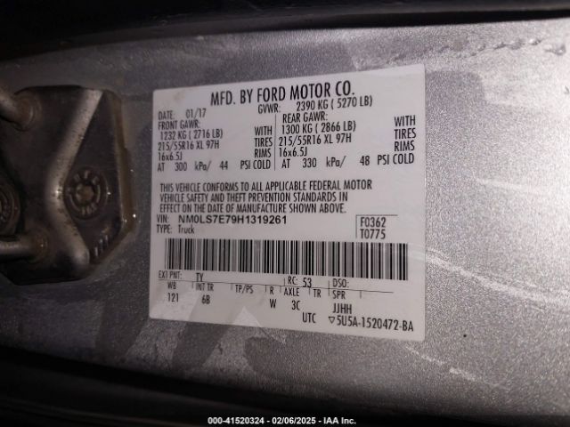 NM0LS7E79H1319261 Ford Transit Connect Xl