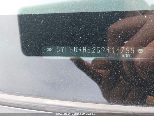 5YFBURHE2GP414799 Toyota Corolla S Plus