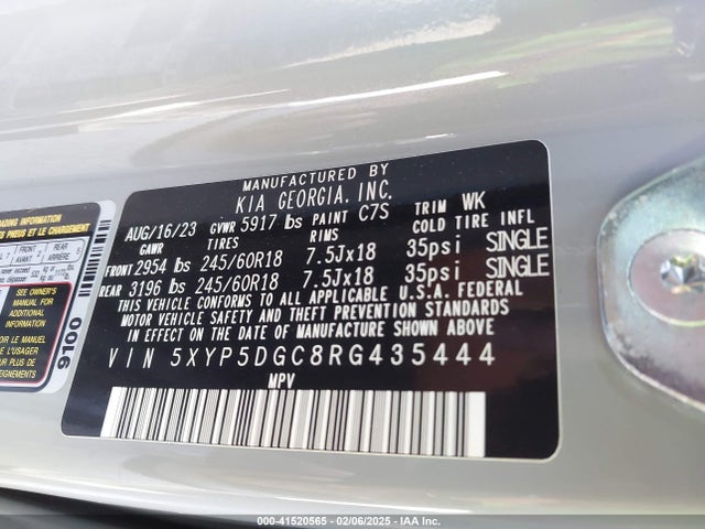 5XYP5DGC8RG435444 KIA Telluride Sx X-pro
