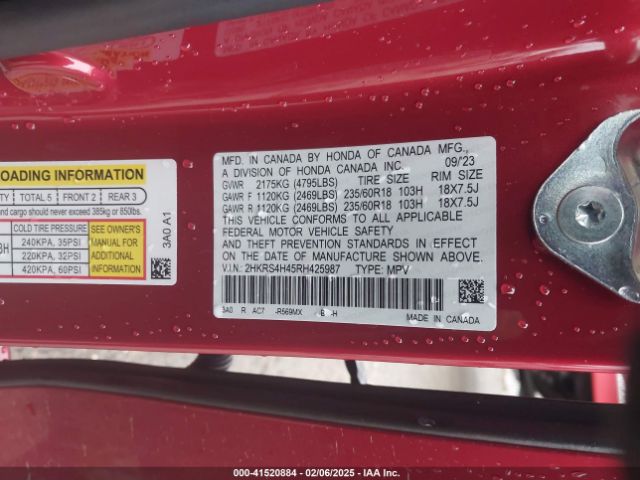 2024 HONDA CR-V 2HKRS4H45RH425987 Photo 8