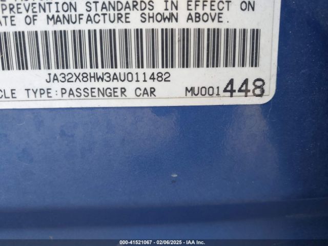 2010 MITSUBISHI LANCER SPORTBACK JA32X8HW3AU011482 Photo 8