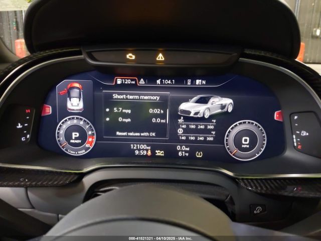 WUA4BCFX8N7900499 Audi R8 Spyder V10 Performance Quattro S Tronic