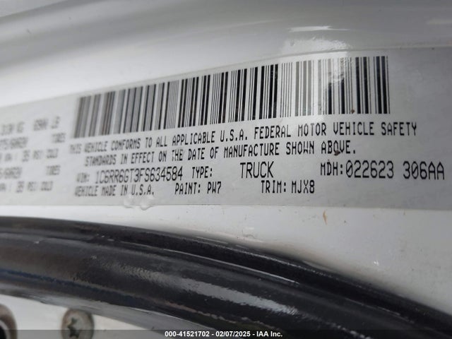1C6RR6GT3FS634584 RAM 1500 Big Horn