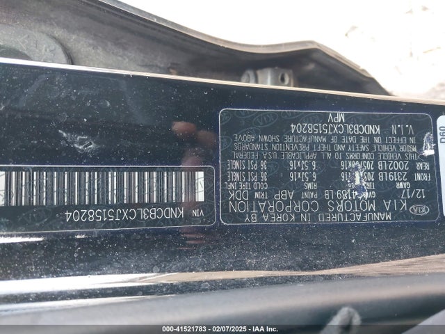 KNDCB3LCXJ5158204 KIA NIRO LX