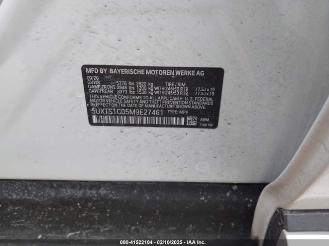 2021 BMW X3 PHEV 5UXTS1C05M9E27461 Photo 8