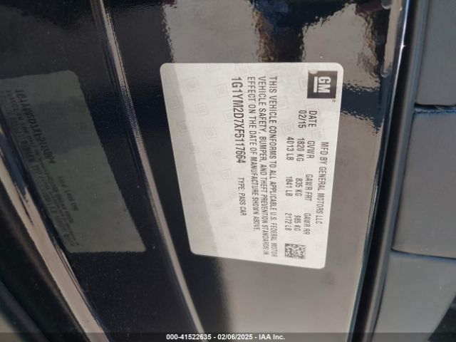 1G1YM2D7XF5117664 Chevrolet Corvette Stingray Z51