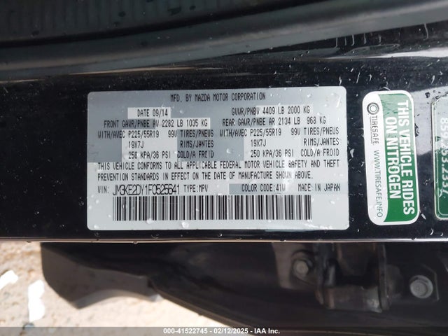 JM3KE2DY1F0525641 Mazda Cx-5 Grand Touring
