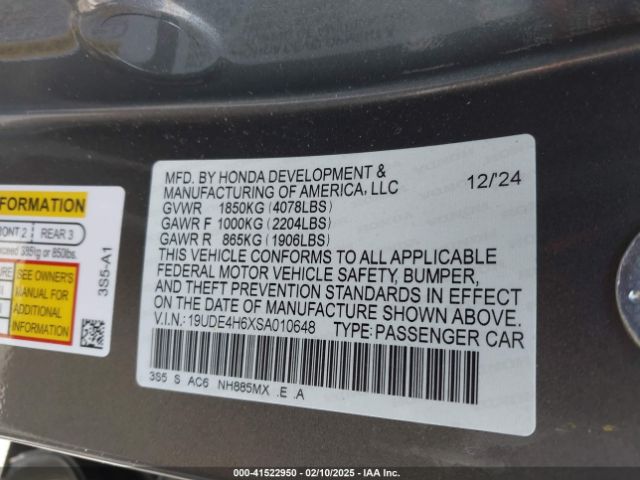 19UDE4H6XSA010648 Acura Integra A-spec W/ Technology
