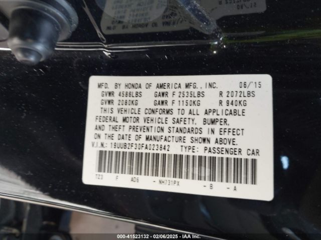 2015 ACURA TLX 19UUB2F30FA023842 Photo 8