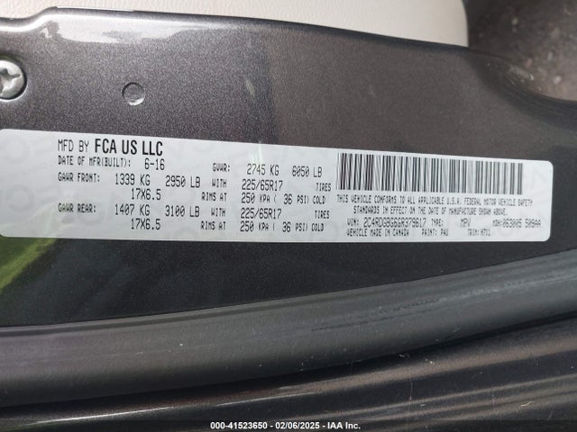 Dodge Grand Caravan Se 2016 2C4RDGBG6GR379617 Image 9