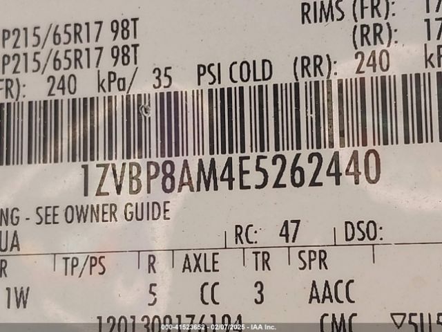 2014 FORD MUSTANG 1ZVBP8AM4E5262440 Photo 8