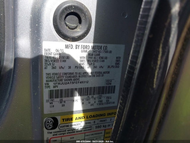 1FMJU2AT5FEF49312 Ford Expedition Limited