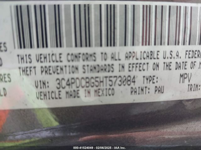 3C4PDCBG5HT573084 Dodge Journey Sxt