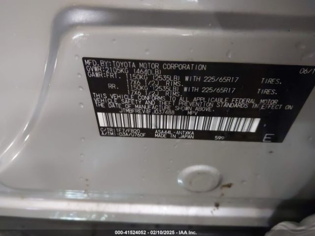 JTMBFREV4FJ037488 Toyota RAV4 LE