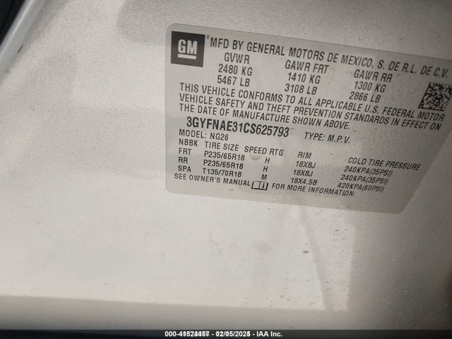 2012 CADILLAC SRX 3GYFNAE31CS625793 Photo 8