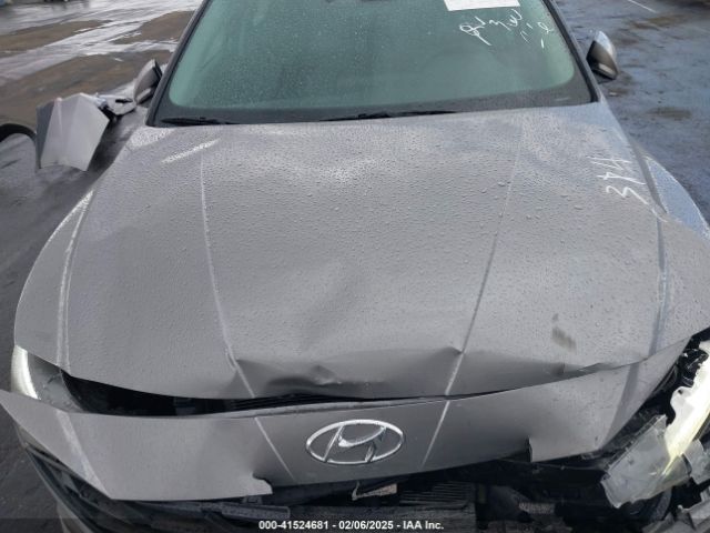 KMHLM4AJ9NU031372 Hyundai Elantra Hybrid Blue