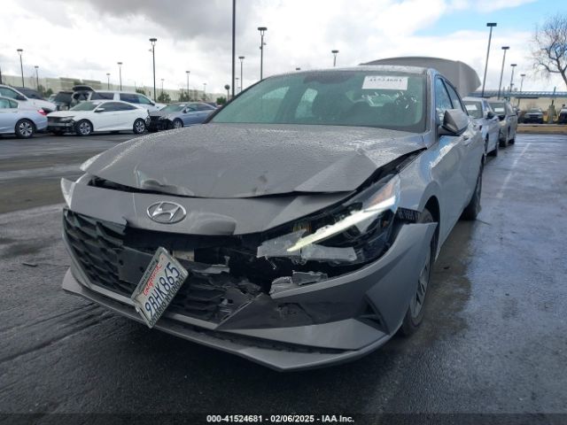 KMHLM4AJ9NU031372 Hyundai Elantra Hybrid Blue