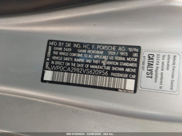 1997 PORSCHE BOXSTER WP0CA2982VS620956 Photo 8