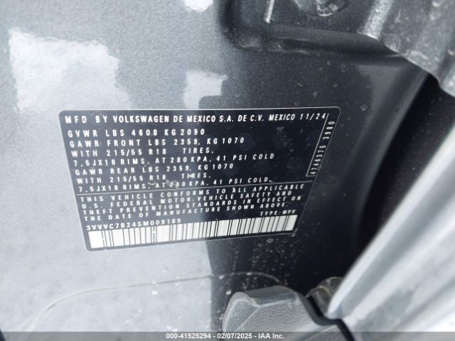 3VVVC7B24SM009189 Volkswagen Taos 1.5t Se