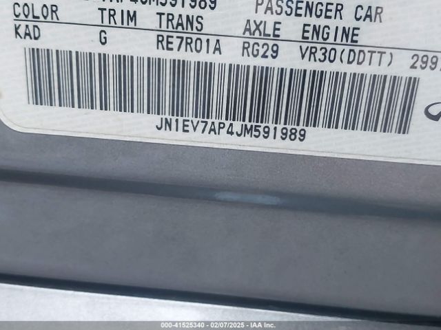 JN1EV7AP4JM591989 Infiniti Q50 3.0t Luxe