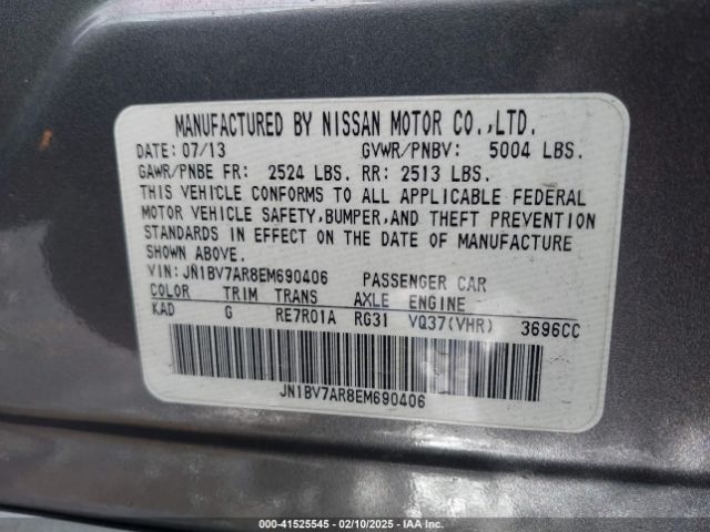JN1BV7AR8EM690406 Infiniti Q50 SPORT